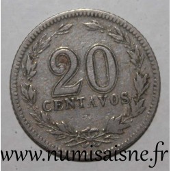 ARGENTINE - KM 36 - 20 CENTAVOS 1909