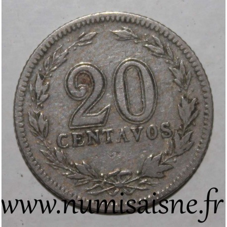 ARGENTINA - KM 36 - 20 CENTAVOS 1909