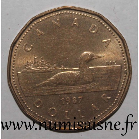 CANADA - KM 157 - 1 DOLLAR 1987 - Common loon