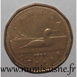 CANADA -  KM 186 - 1 DOLLAR 1990 - Common loon