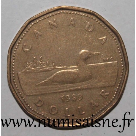 CANADA -  KM 157 - 1 DOLLAR 1989 - Common loon