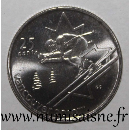 CANADA - KM 686 - 25 CENTS 2007 - Olympic and Paralympic Winter Games - Alpine Skiing