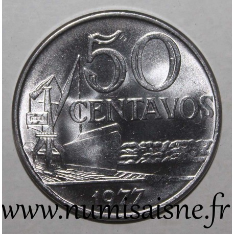 BRAZIL - KM 580b - 50 CENTAVOS 1977