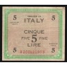 ITALIEN - PICK M 18 a - 5 LIRE - 1943 A