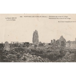 County 51600 - PERTHES LES HURLUS - THE GREAT WAR 1914-15-16 - PANORAMA OF THE RUINS OF THE VILLAGE