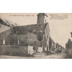 County 51120 - REUVES - BATTLE OF THE MARNE - SEPTEMBER 1914 - THE CHURCH