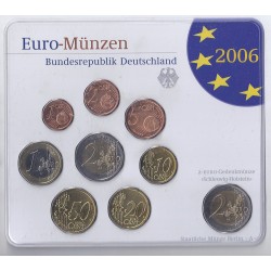 GERMANY - Set of 9 euro coins 2006 A - Berlin - 2 euro Schleswig Holstein