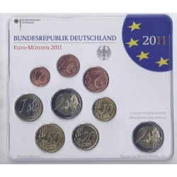 ALLEMAGNE - Coffret 9 pièces euro 2011 A - Berlin - 2 euro Nordrhein-Westfalen