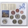 GERMANY - Set of 9 euro coins 2011 J - Hamburg - 2 euro Nordrhein-Westfalen