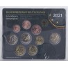 GERMANY - Set of 9 euro coins 2021 J - Hamburg - 2 euro Sachsen-Anhalt