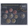 GERMANY - Set of 9 euro coins 2021 A - Berlin - 2 euro Sachsen-Anhalt