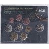 GERMANY - Set of 9 euro coins 2021 D - Munich - 2 euro Sachsen-Anhalt