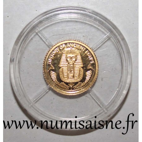 FIDSCHI - KM 296 - 10 DOLLAR 2010 - GOLD - Grabmaske von Tutanchamun