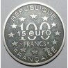 GADOURY C205 - SITES D'EUROPE 100 FRANCS/15 EURO 1997 ROCHER DE CASHEL IRLANDE