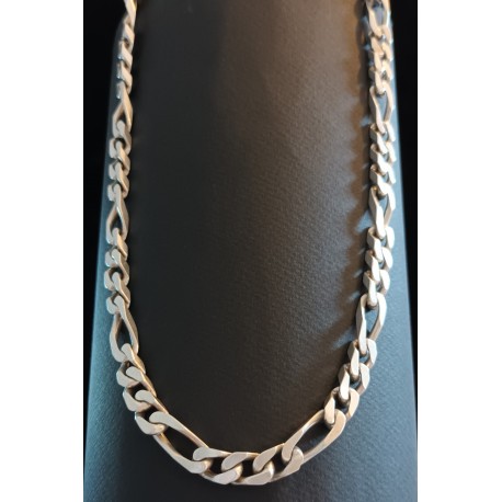 SILVER CHAIN - FIGARO MESH