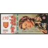 UNITED KINGDOM - 10 POUND - SPECIMEN - ELIZABETH II - QUEEN MOTHER COLLECTION - COSTUME TICKET