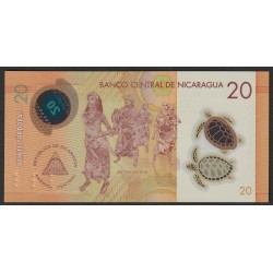 NICARAGUA  - 20 CORDOBAS - 08/04/2019 - POLYMER - TURTLE