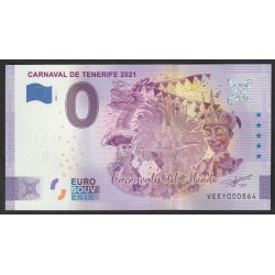 CANARY ISLANDS - SOUVENIR 0 EURO NOTE - TENERIFE CARNIVAL - 2021-1