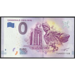 TURKEY - 0 EURO SOUVENIR BANKNOTE - CANAKKALE (1915-1916) - 2019-1