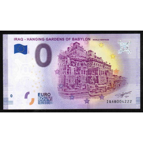 IRAQ - BILLET DE 0 EURO SOUVENIR - JARDINS DE BABYLONE - 2019-1