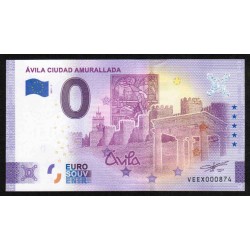 ITALY - 0 EURO SOUVENIR NOTE - AVILA - FORTIFIED CITY - 2021-1