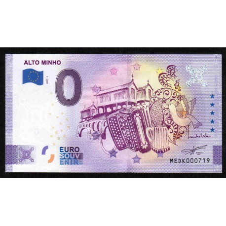 PORTUGAL - 0 EURO SOUVENIR BANKNOTE - ALTO MINHO - 2021-1