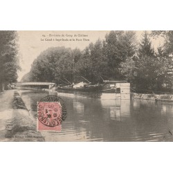 KOMITAT 51000 - CHALONS - UMGEBUNG DES LAGERS - DER CANAL A SEPT-SAULX UND DIE BRÜCKE L'ISSU