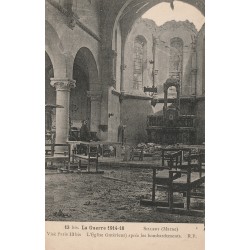 County 51500 - SILLERY - WAR 1914-1918 - THE CHURCH AFTER THE BOMBINGS