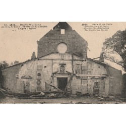 County 51250 - SERMAIZE-LES-BAINS - 1914 - BATTLE OF THE MARNE - THE CHURCH - FACADE