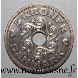 DANEMARK - KM 869.1 - 5 KRONER 1990 - MARGRETHE II