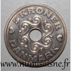 DENMARK - KM 869.1 - 5 KRONER 1990 - MARGRETHE II