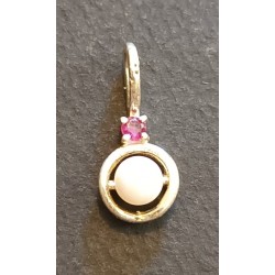 SILVER PENDANT DECORATED WITH A PEARL - 0.79 g - 0/94090