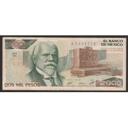 MEXIKO - PICK 86 b - 2.000 PESOS - 24/02/1987