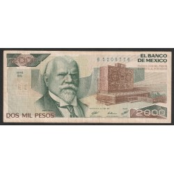 MEXIQUE - PICK 86 b - 2.000 PESOS - 24/02/1987