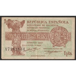 ESPAGNE - PICK 94 - 1 PESETA 1937