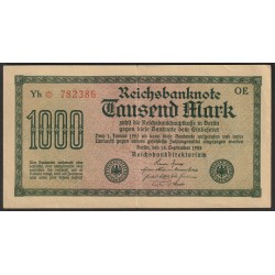 ALLEMAGNE - PICK 76 i - 1.000 MARK - 15/09/1922