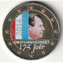 LUXEMBURG - KM 129 - 2 EURO 2014 - VERTRAG VON LONDON - FARBE