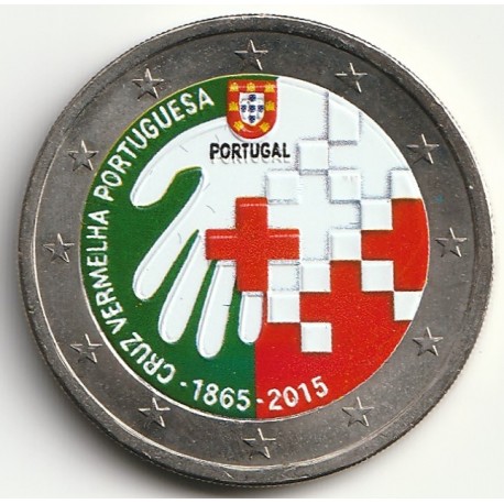 PORTUGAL - KM 850 - 2 EURO 2015 - PORTUGUESE RED CROSS - COLOUR