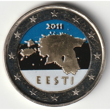 ESTONIE - KM 68 - 2 EURO 2011 - COULEUR ESTONIE - KM 68 - 2 EURO 2011 - COULEUR