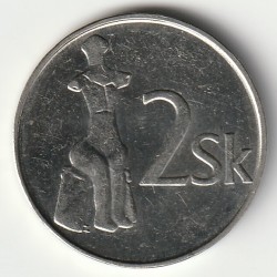 SLOVAKIA - KM 13 - 2 KORUNA 1993