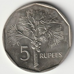 SEYCHELLES - KM 51.1 - 5 ROUPIES 1982