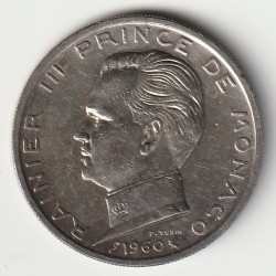 MONACO - 5 FRANCS 1960 - RAINIER III