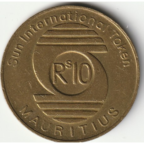 MAURITIUS - 10 RUPEES - UNDATED - CASINO CHIP - SUN INTERNATIONAL