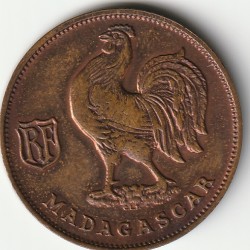 MADAGASCAR - KM 2 - 1 FRANC 1943 - TTB