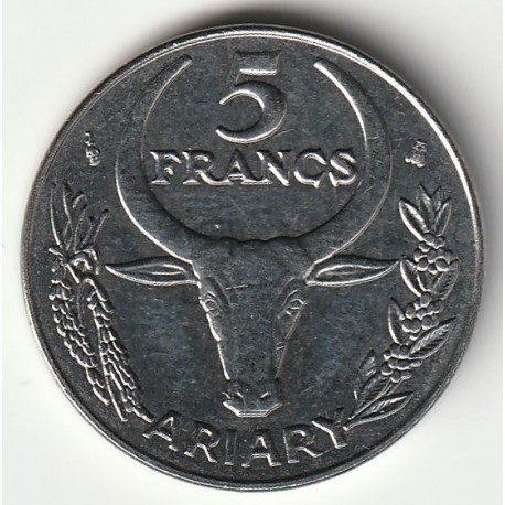 MADAGASCAR - KM 21 - 5 FRANCS 1996