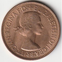 GREAT BRITAIN - KM 883 - 1 PENNY 1953 - ELISABETH II