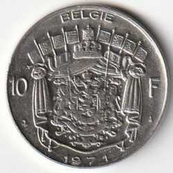 BELGIUM - KM 156 - 10 FRANCS 1971 - Flemish legend - BAUDOIN 1ER