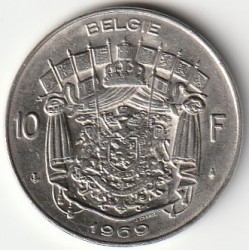 BELGIUM - KM 156 - 10 FRANCS 1969 - Flemish legend - BAUDOIN 1ER