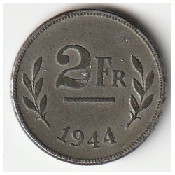 BELGIEN - KM 133 - 2 FRANKEN 1944 - TYP BEFREIUNG - LEOPOLD III