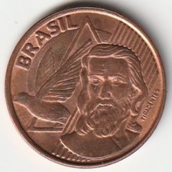 BRAZIL - KM 648 - 5 CENTAVOS 2001- TIRADENTES